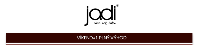 Víkend plný výhod na JADI.cz a JADI.sk