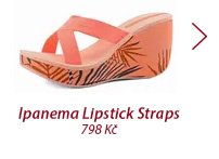 Ipanema pantofle na klínku Lipstick Straps Orange 81934